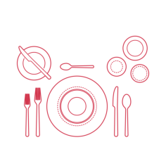 Objects Table Settings Fine Dining Table Setting Sketch Drawing Svg, Free Vectors File